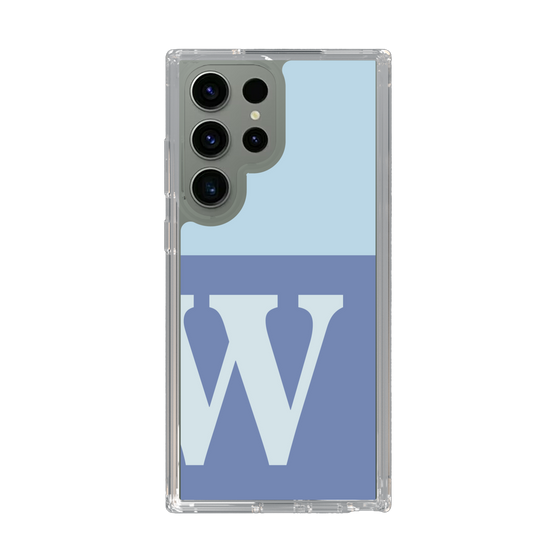 Slim Protection Case［ Original - initial two tone - W blue ］