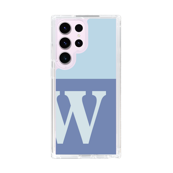 Slim Protection Case［ Original - initial two tone - W blue ］