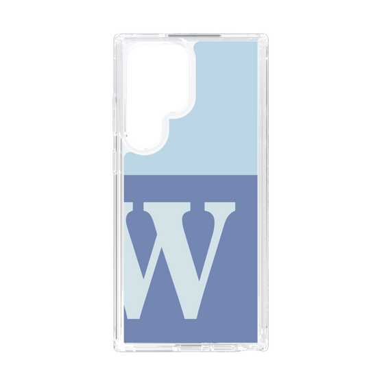 Slim Protection Case［ Original - initial two tone - W blue ］