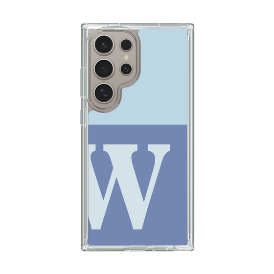 Slim Protection Case［ Original - initial two tone - W blue ］