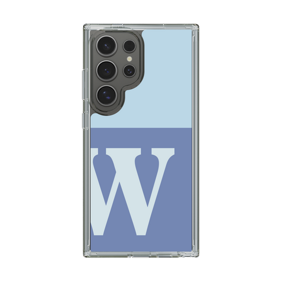 Slim Protection Case［ Original - initial two tone - W blue ］