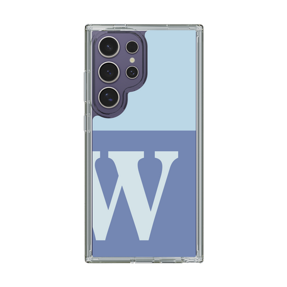 Slim Protection Case［ Original - initial two tone - W blue ］