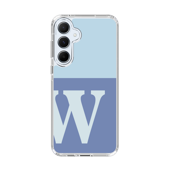 Slim Protection Case［ オリジナル - initial two tone - W blue ］