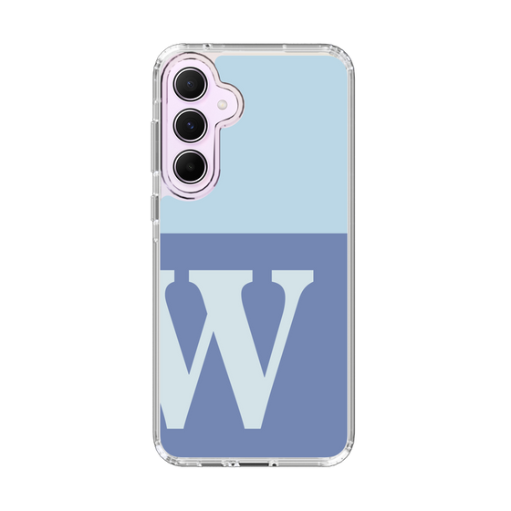 Slim Protection Case［ オリジナル - initial two tone - W blue ］
