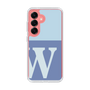 Slim Protection Case［ Original - initial two tone - W blue ］
