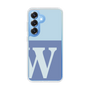 Slim Protection Case［ Original - initial two tone - W blue ］