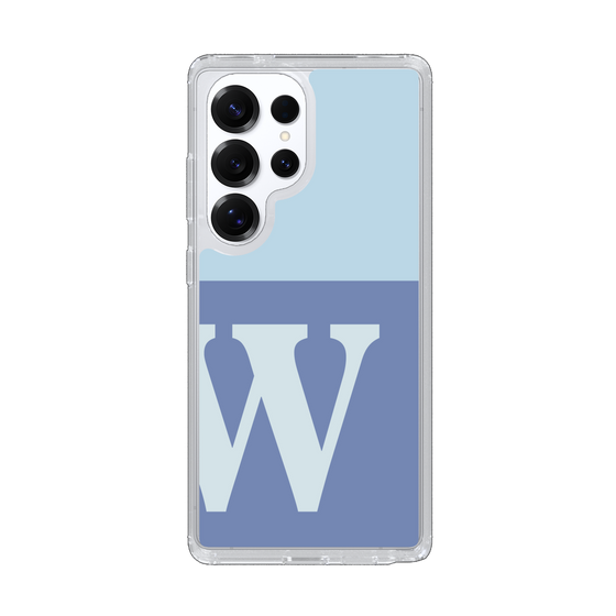 Slim Protection Case［ Original - initial two tone - W blue ］