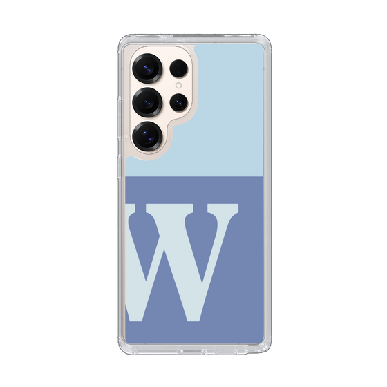 Slim Protection Case［ Original - initial two tone - W blue ］