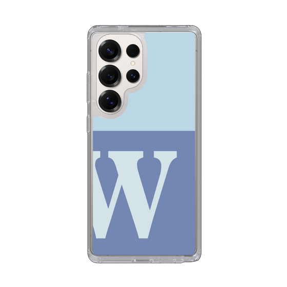 Slim Protection Case［ Original - initial two tone - W blue ］