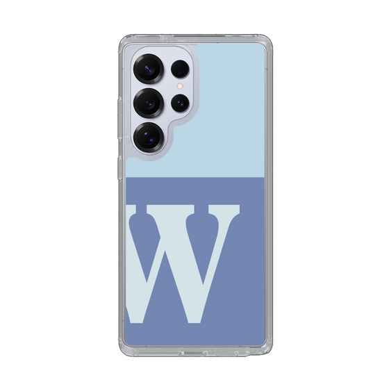 Slim Protection Case［ Original - initial two tone - W blue ］