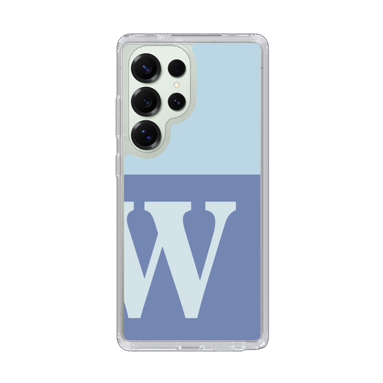 Slim Protection Case［ Original - initial two tone - W blue ］