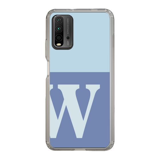 Slim Protection Case［ Original - initial two tone - W blue ］
