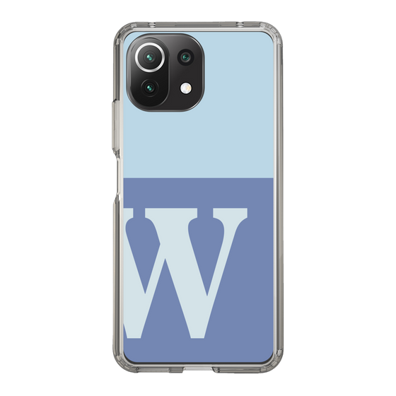 Slim Protection Case［ Original - initial two tone - W blue ］
