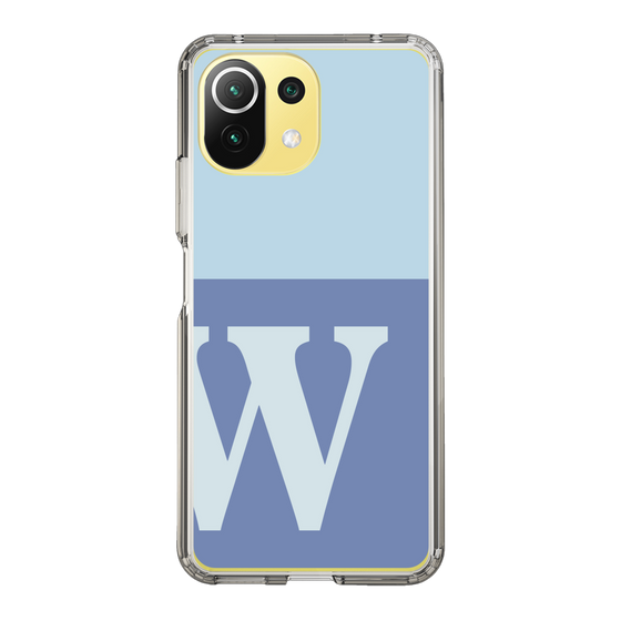 Slim Protection Case［ Original - initial two tone - W blue ］