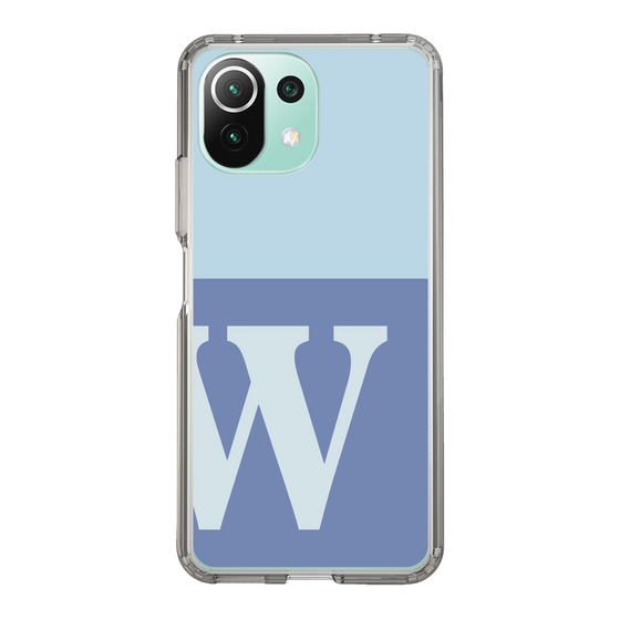 Slim Protection Case［ Original - initial two tone - W blue ］