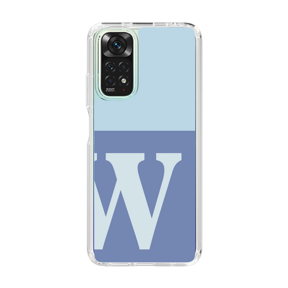 Slim Protection Case［ Original - initial two tone - W blue ］