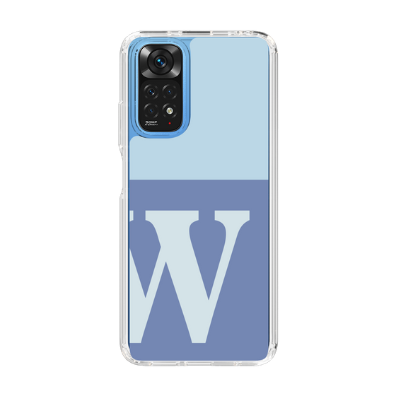 Slim Protection Case［ Original - initial two tone - W blue ］