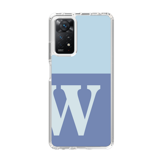 Slim Protection Case［ Original - initial two tone - W blue ］