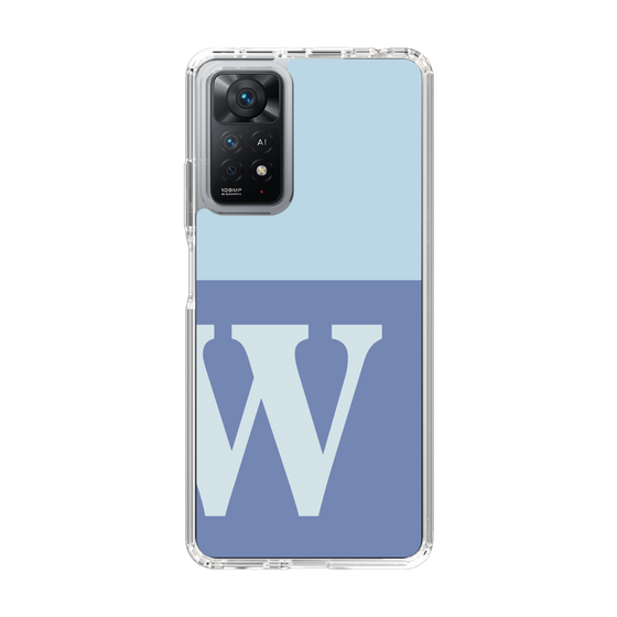 Slim Protection Case［ Original - initial two tone - W blue ］