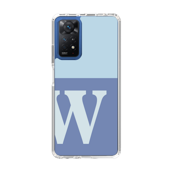 Slim Protection Case［ Original - initial two tone - W blue ］