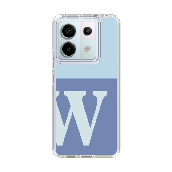 Slim Protection Case［ Original - initial two tone - W blue ］