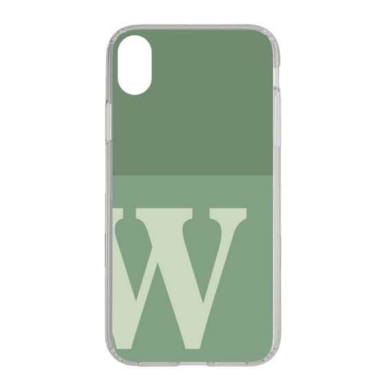 Slim Protection Case［ Original - initial two tone - W green ］