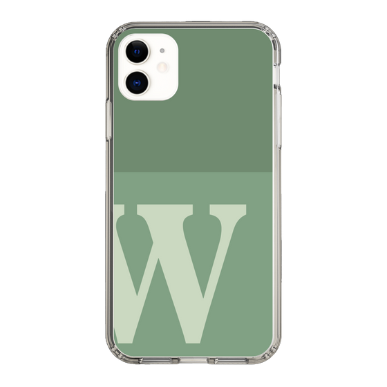 Slim Protection Case［ Original - initial two tone - W green ］
