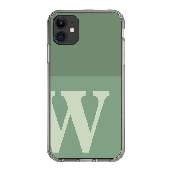 Slim Protection Case［ Original - initial two tone - W green ］