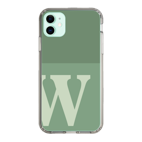 Slim Protection Case［ Original - initial two tone - W green ］