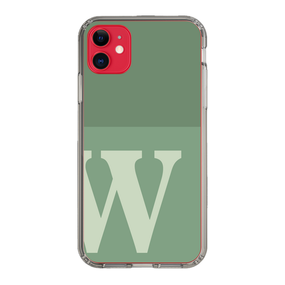 Slim Protection Case［ Original - initial two tone - W green ］