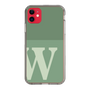 Slim Protection Case［ Original - initial two tone - W green ］
