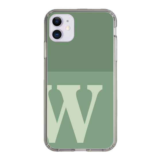Slim Protection Case［ Original - initial two tone - W green ］