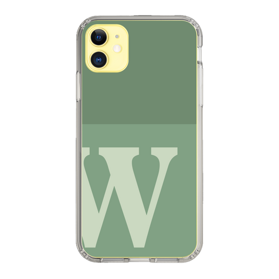 Slim Protection Case［ Original - initial two tone - W green ］