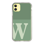 Slim Protection Case［ Original - initial two tone - W green ］
