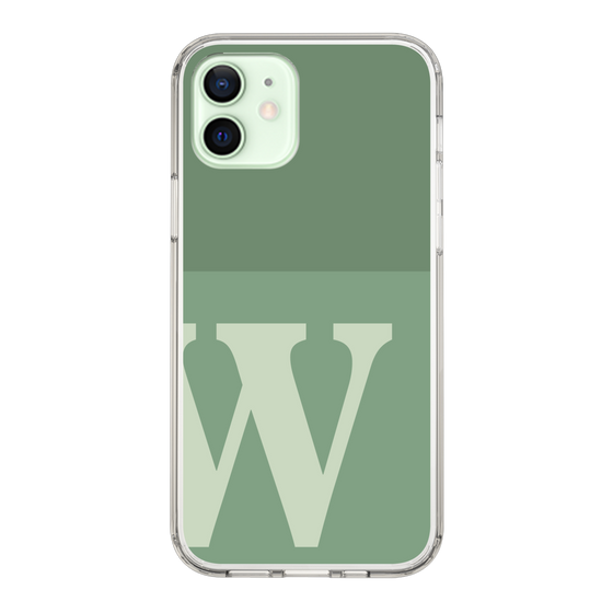 Slim Protection Case［ Original - initial two tone - W green ］