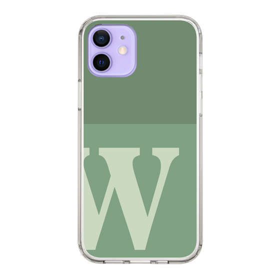 Slim Protection Case［ Original - initial two tone - W green ］