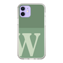 Slim Protection Case［ Original - initial two tone - W green ］