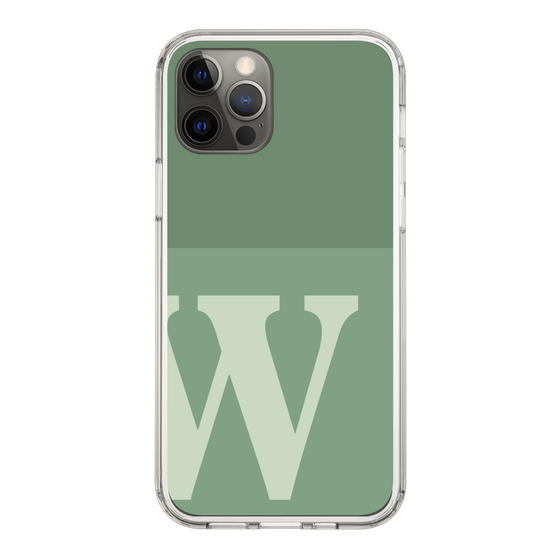 Slim Protection Case［ Original - initial two tone - W green ］