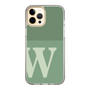 Slim Protection Case［ Original - initial two tone - W green ］
