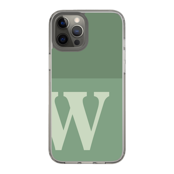 Slim Protection Case［ Original - initial two tone - W green ］