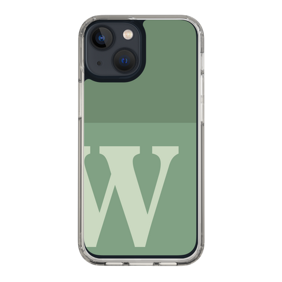 Slim Protection Case［ Original - initial two tone - W green ］