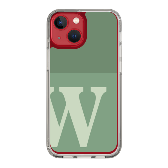 Slim Protection Case［ Original - initial two tone - W green ］