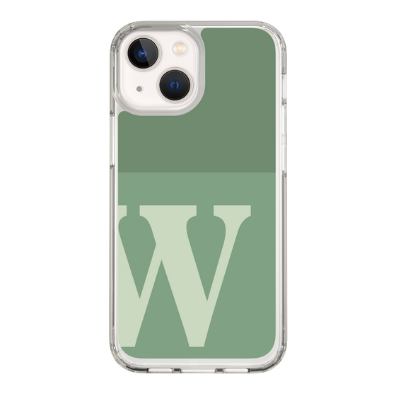 Slim Protection Case［ Original - initial two tone - W green ］