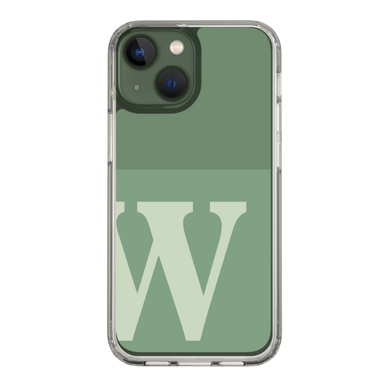 Slim Protection Case［ Original - initial two tone - W green ］