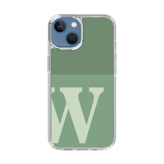 Slim Protection Case［ Original - initial two tone - W green ］