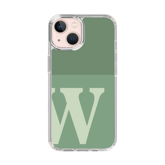 Slim Protection Case［ Original - initial two tone - W green ］