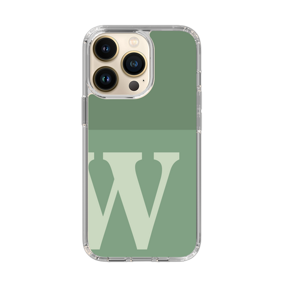 Slim Protection Case［ Original - initial two tone - W green ］