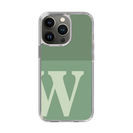 Slim Protection Case［ Original - initial two tone - W green ］