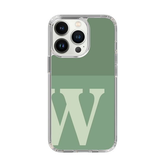 Slim Protection Case［ Original - initial two tone - W green ］