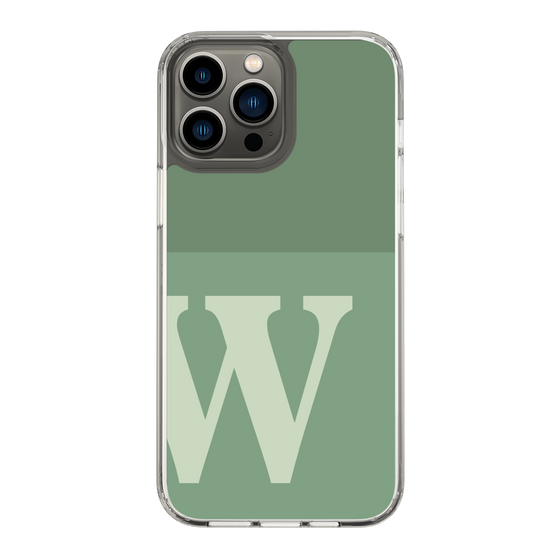 Slim Protection Case［ Original - initial two tone - W green ］